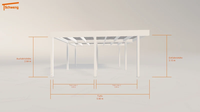 #DE Schweng Flachdachcarport C600 (ID x7k9p4)