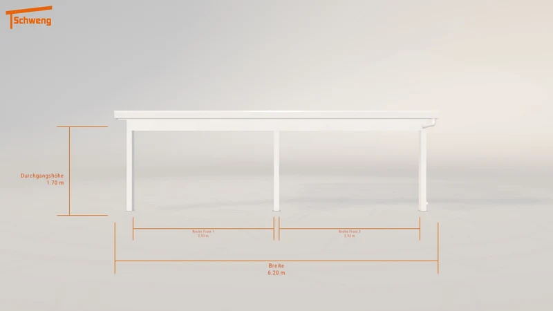 #DE Schweng Pultdachcarport S400 (ID 5mg8x4)
