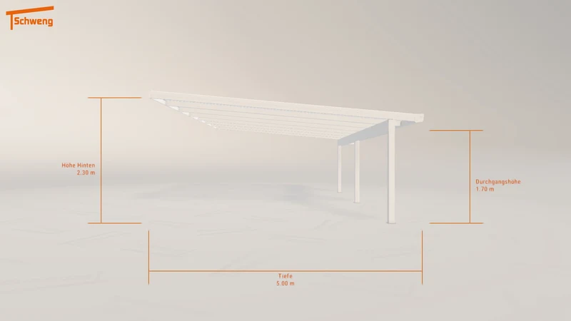 #DE Schweng Pultdachcarport S400 (ID 5mg8x4)