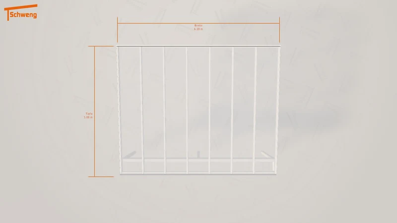 #DE Schweng Pultdachcarport S400 (ID 5mg8x4)