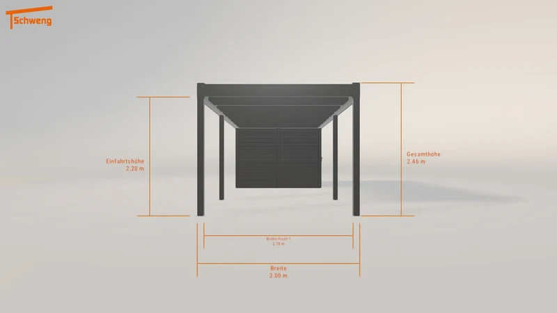 #DE Schweng Flachdachcarport C600 (ID qd3ngz) #MTG