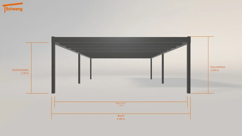 #DE Schweng Flachdachcarport C600 (ID x7k3bw) #MTG