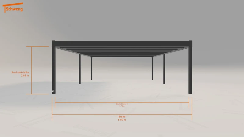 #DE Schweng Flachdachcarport C600 (ID x7k3bw) #MTG