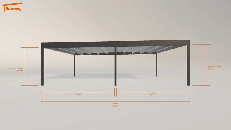 #DE Schweng Flachdachcarport C600 (ID x7k3bw) #MTG