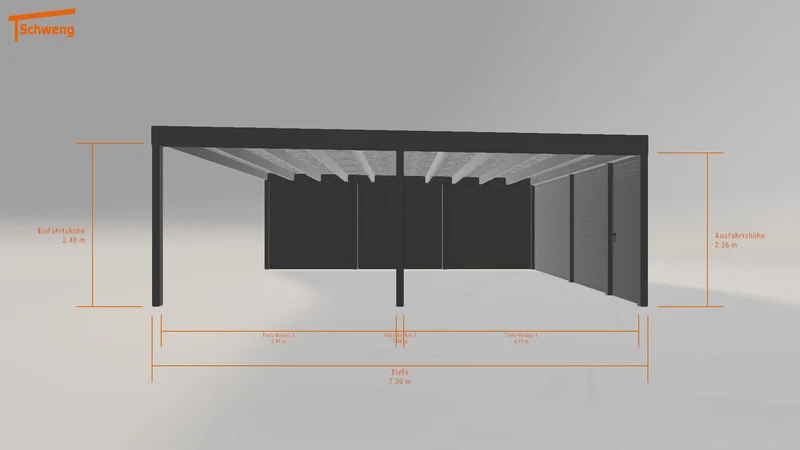 #AT Schweng Flachdachcarport C600+ (ID zbk3q9) #MTG