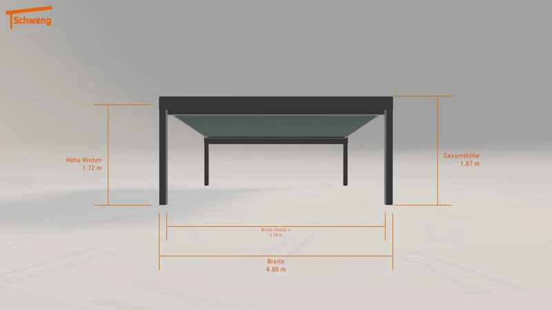 #DE Schweng Terrassenüberdachung S400 (ID 33gymz)