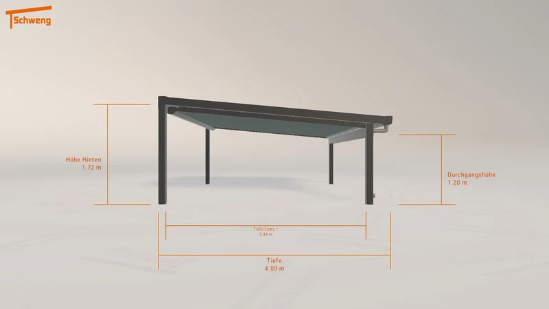 #DE Schweng Terrassenüberdachung S400 (ID 33gymz)
