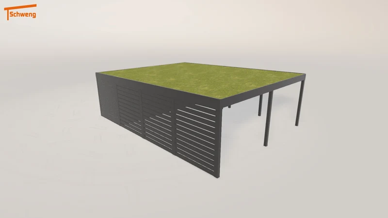 #DE Schweng Flachdachcarport C600+ (ID w3rjgz) #MTG