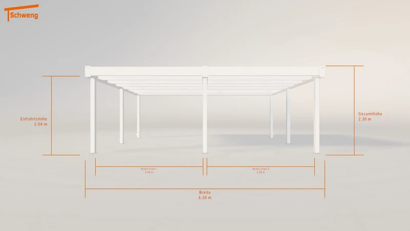 #DE Schweng Flachdachcarport C600 (ID dvwq4b)
