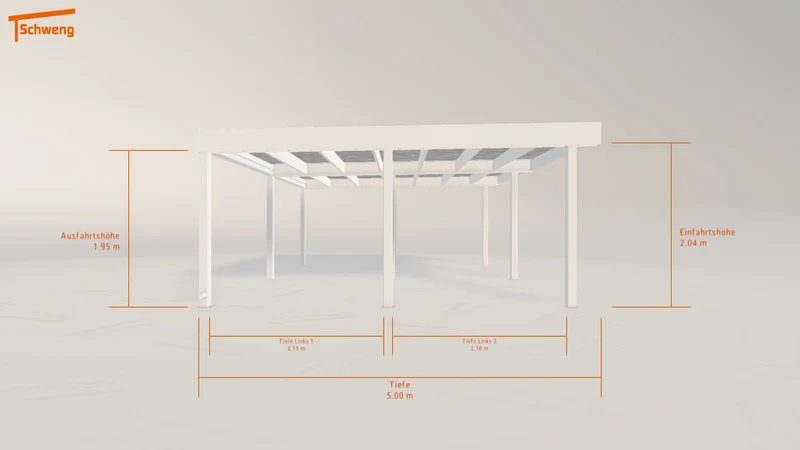 #DE Schweng Flachdachcarport C600 (ID dvwq4b)