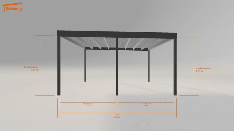 #DE Schweng Flachdachcarport C600 (ID jj3gb7) #MTG