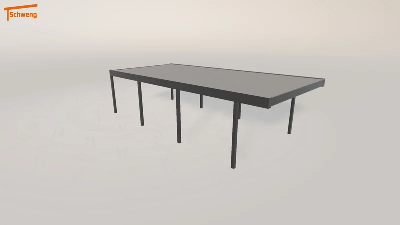 #DE Schweng Flachdachcarport C600 (ID qd37kw)