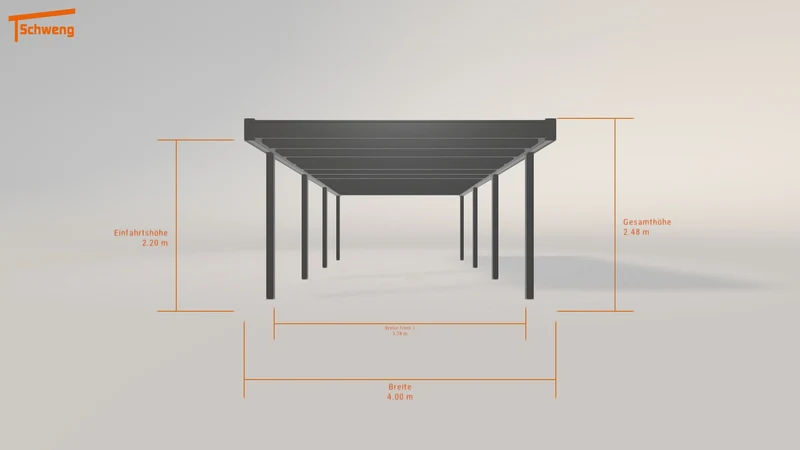#DE Schweng Flachdachcarport C600 (ID qd37kw)