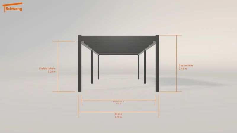 #DE Schweng Flachdachcarport C600 (ID 42gq25) #MTG