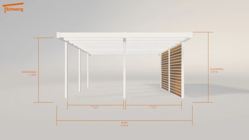 #DE Schweng Flachdachcarport C600 (ID qd39zz) #MTG