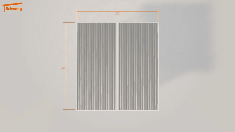 #DE Schweng Flachdachcarport C600 (ID qd39zz) #MTG