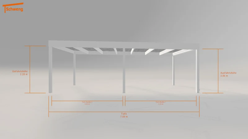 #DE Schweng Flachdachcarport C600 (ID bk8dmq) #MTG