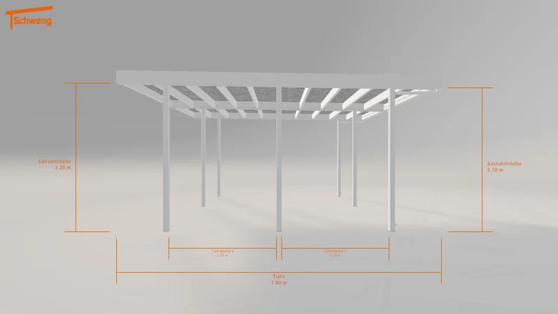 #DE Schweng Flachdachcarport C600+ (ID ygkzvp) #MTG
