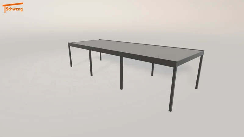 #DE Schweng Flachdachcarport C600 (ID g7bd2p)