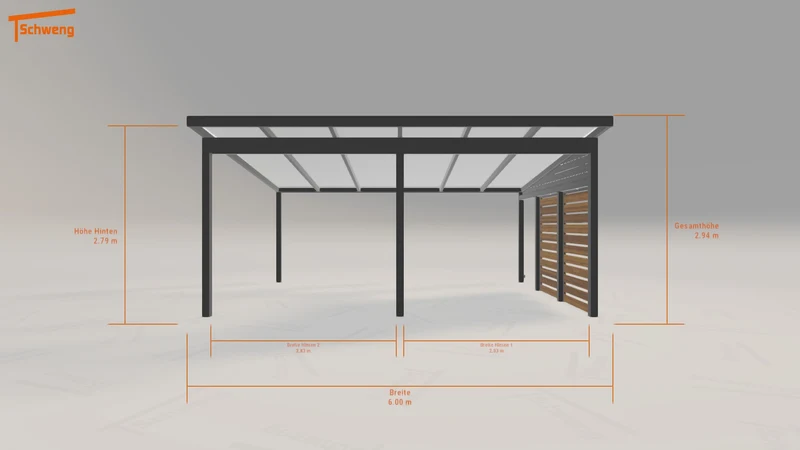 #DE Schweng Pultdachcarport S400 (ID x7kqzn)