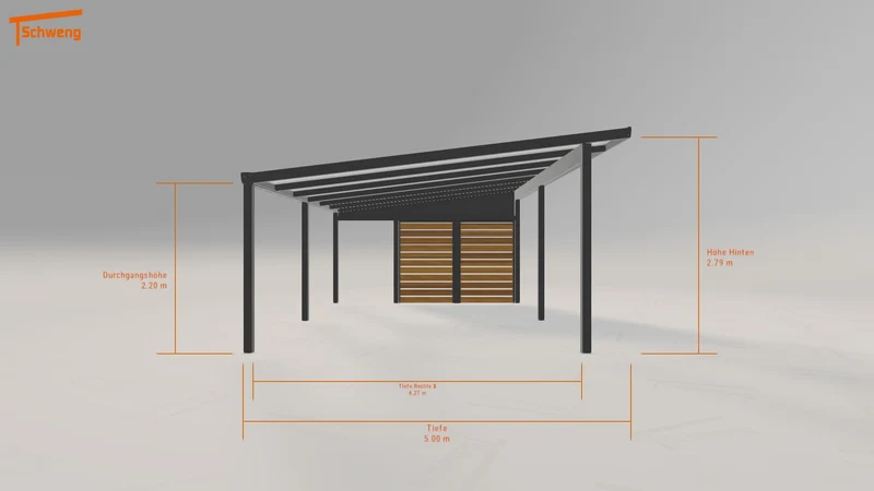 #DE Schweng Pultdachcarport S400 (ID x7kqzn)