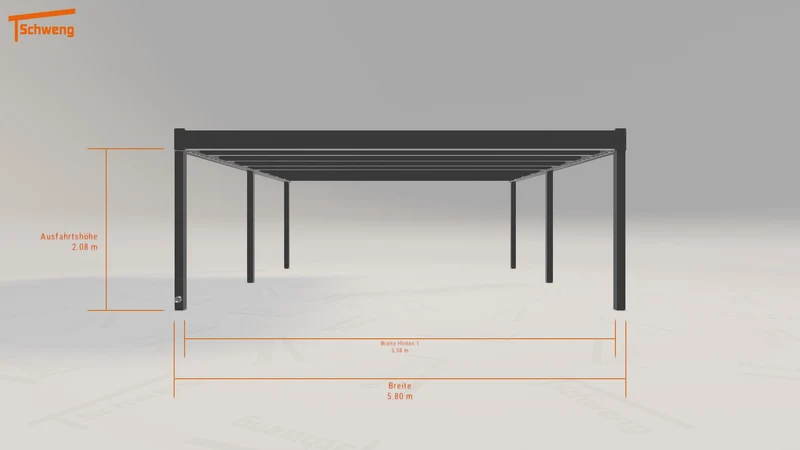 #DE Schweng Flachdachcarport C600+ (ID ygkmwr) #MTG
