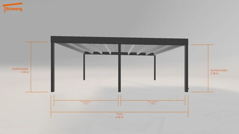 #DE Schweng Flachdachcarport C600+ (ID ygkmwr) #MTG