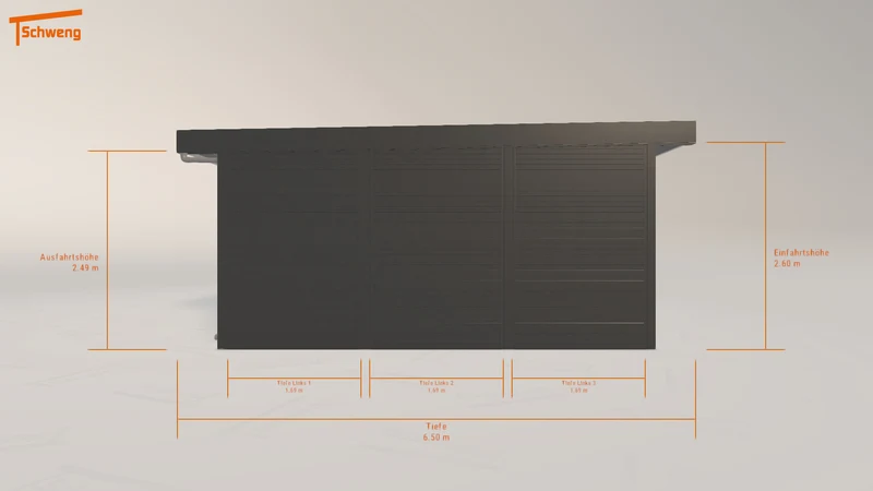 #DE Schweng Flachdachcarport C600 (ID bk8rxp)