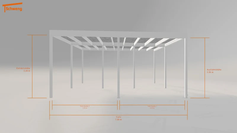 #DE Schweng Flachdachcarport C600 (ID rj3dmk)