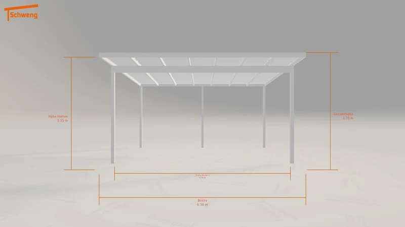 #DE Schweng Pultdachcarport S400 (ID k23m5q)