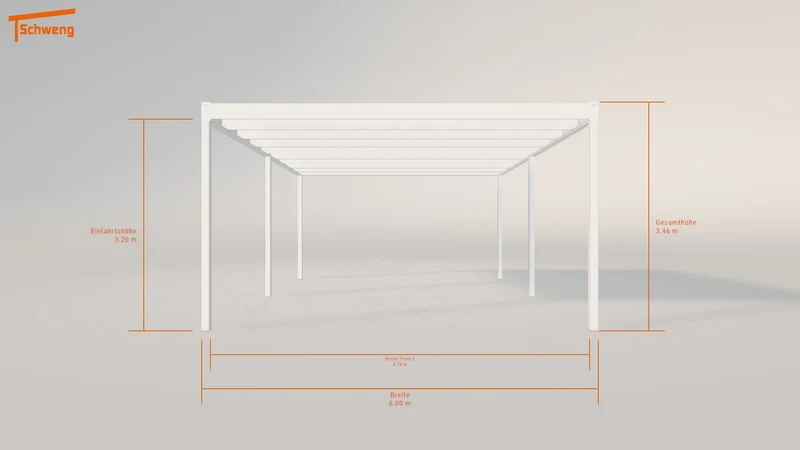 #DE Schweng Flachdachcarport C600 (ID n53q8v)