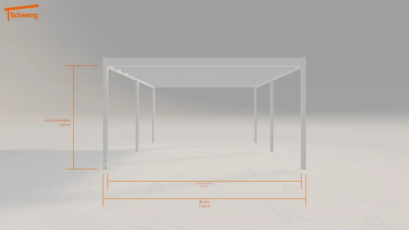 #DE Schweng Flachdachcarport C600 (ID n53q8v)
