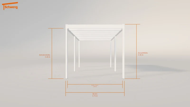 #DE Schweng Flachdachcarport C600 (ID pb3mw4)