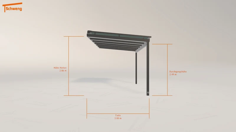 #DE Schweng Terrassenüberdachung S400 (ID zbkdym)