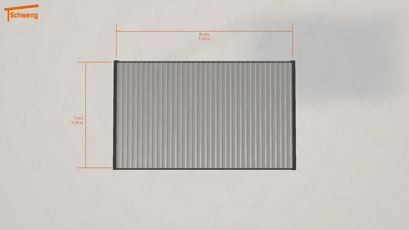 #DE Schweng Flachdachcarport C600 (ID 5mg4xp)