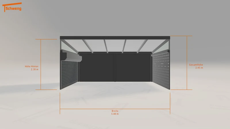 #DE Schweng Pultdachcarport S400 (ID zbkrz5)