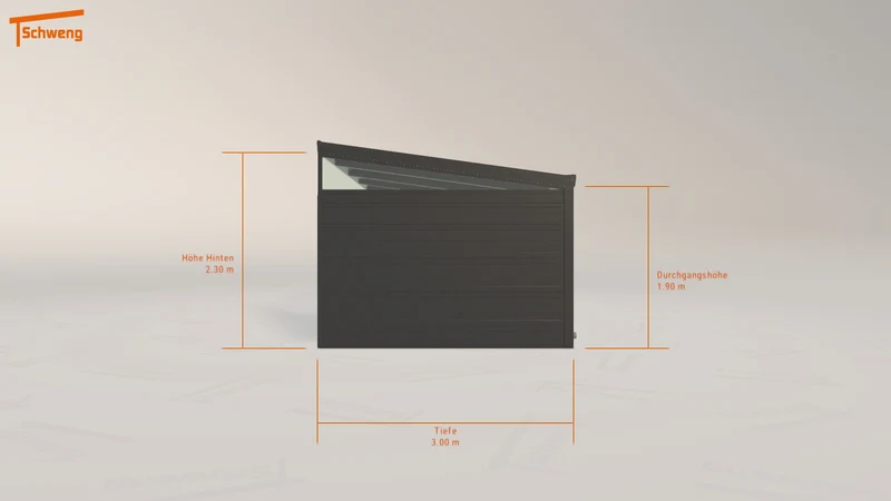 #DE Schweng Pultdachcarport S400 (ID zbkrz5)
