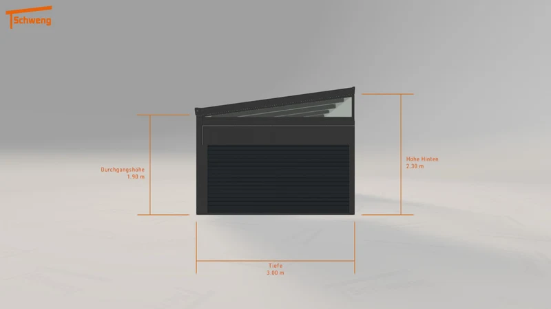 #DE Schweng Pultdachcarport S400 (ID zbkrz5)
