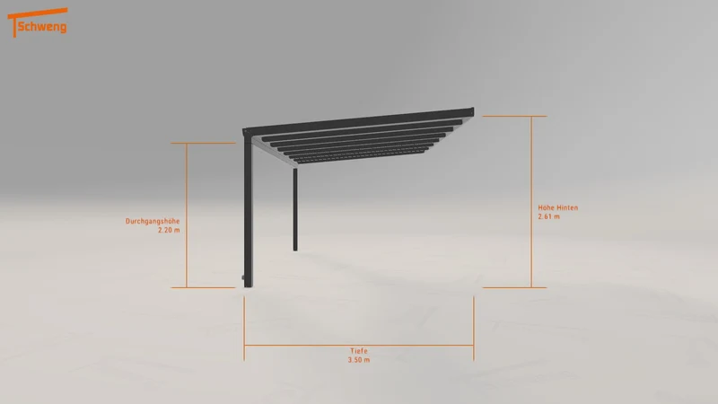 #DE Schweng Terrassenüberdachung S350 (ID 42gyq9)