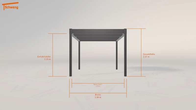 #DE Schweng Flachdachcarport C600 (ID n53wqb) #MTG