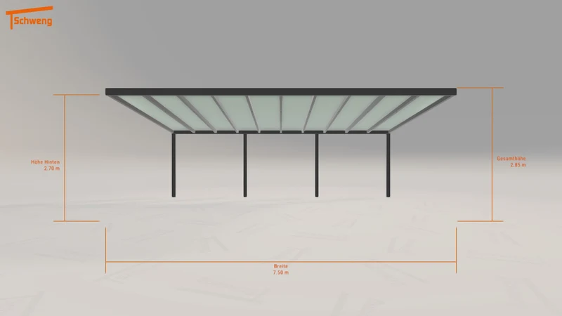 #DE Schweng Terrassenüberdachung S400 (ID qd375g)