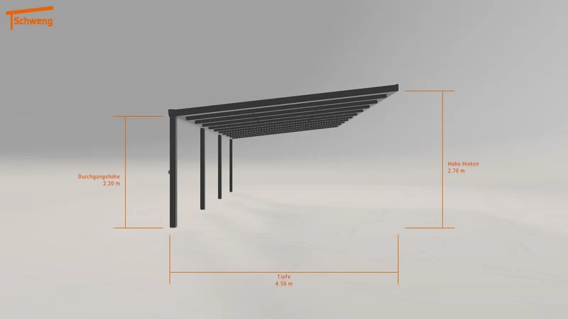 #DE Schweng Terrassenüberdachung S400 (ID qd375g)