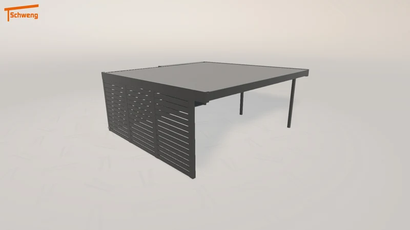 #DE Schweng Flachdachcarport C600+ (ID k23d5p)