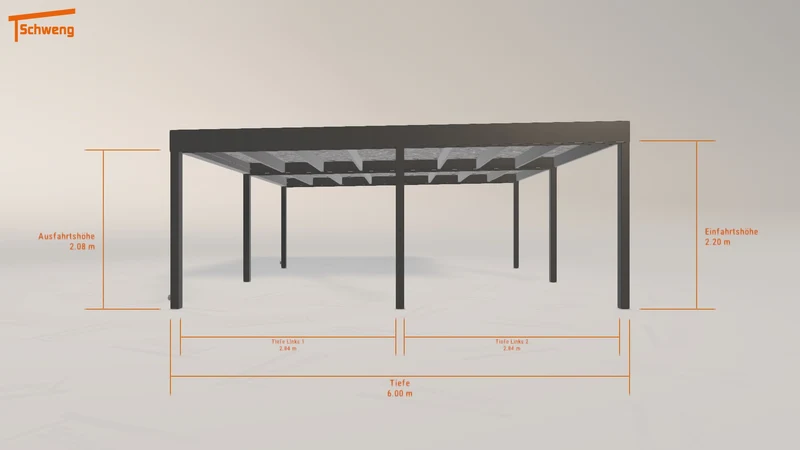 #DE Schweng Flachdachcarport C600 (ID qd3b7z) #MTG