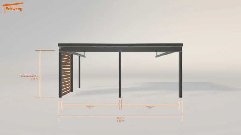#DE Schweng Pultdachcarport S400 (ID pb3258) #MTG