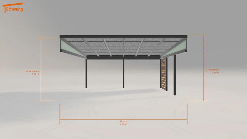 #DE Schweng Pultdachcarport S400 (ID pb3258) #MTG
