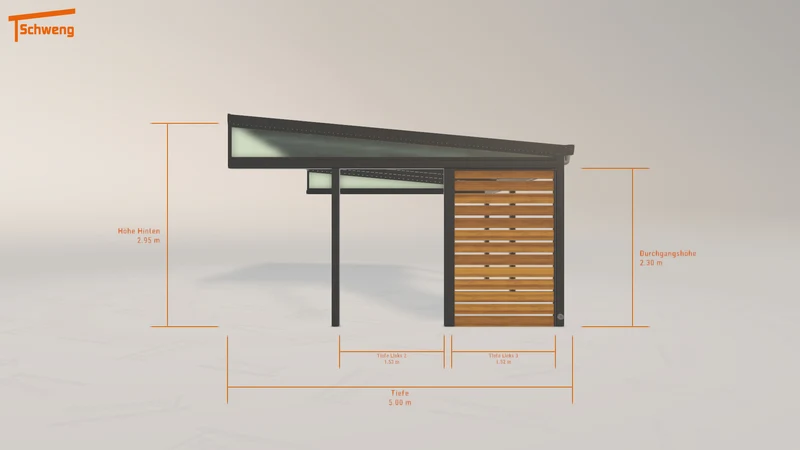 #DE Schweng Pultdachcarport S400 (ID pb3258) #MTG