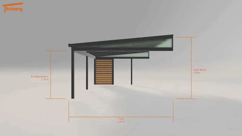 #DE Schweng Pultdachcarport S400 (ID pb3258) #MTG