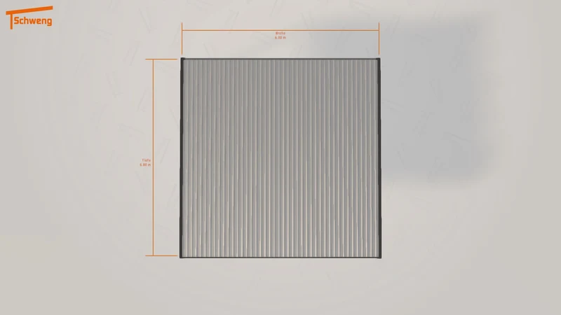 #DE Schweng Flachdachcarport C600 (ID n53gw3)