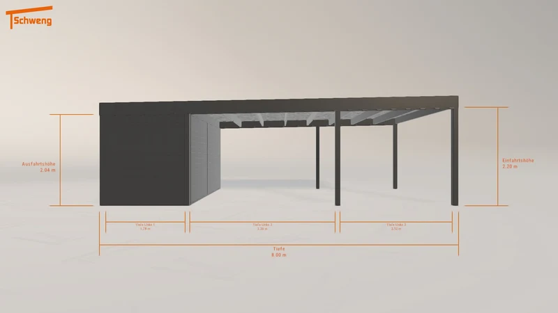 #DE Schweng Flachdachcarport C600 (ID w3rdx3) #MTG